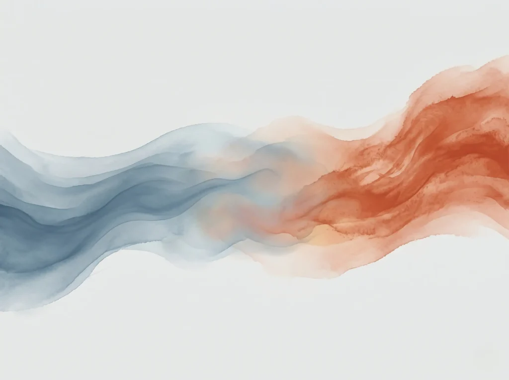 Le principe dialectique au cœur de la thérapie comportementale dialectique Principe dialectique de la TCD : équilibre entre acceptation et changement, aquarelle